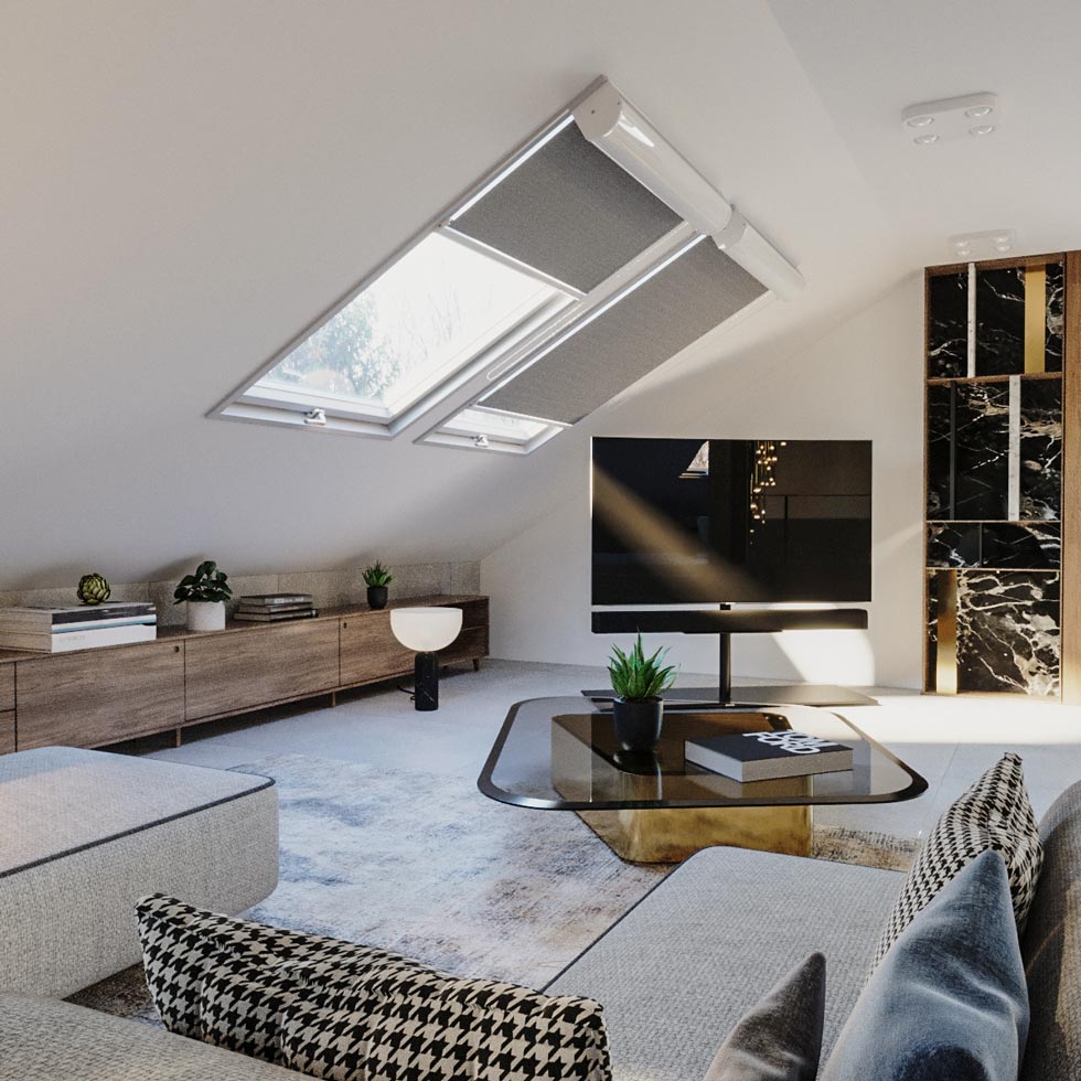 3DRendeer - Belsőépítészet - pesthidegkut- 3D Interior-tetőtér